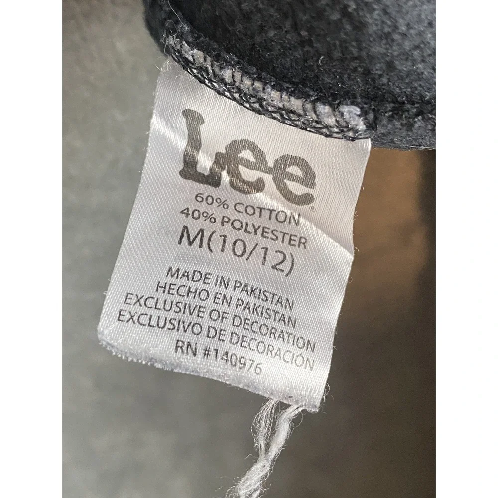 Lee Jogger Kids M (10/12) Black Cotton-Polyester Track Pants